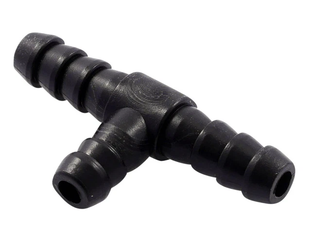 tuyau de carburant tee 8mm noir