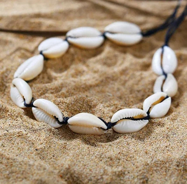 Halskette Mit Echter Kauri-Muschel – Boho-Style, Für Festival & Urlaub, Unisex