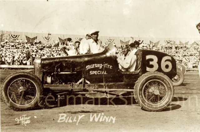 1930s photo Negative RACE CAR driver Billy Winn Murray Tire Special Auto Racing