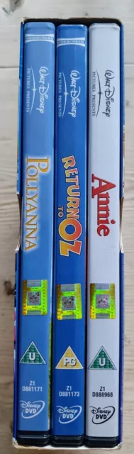 Pollyanna,  Return to Oz and Annie, 3 film collection Walt Disney 2