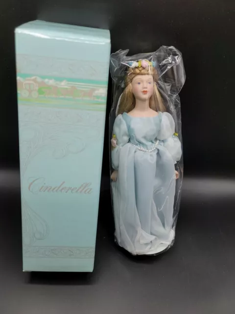 Vintage 1984 Avon Fairy Tale collection Cinderella Porcelain Doll Sealed 9"