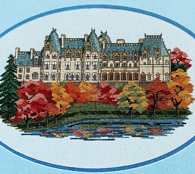 RARE BILTMORE HOUSE Counted Cross Stitch Chart 1982 Autumn Asheville NC