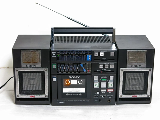 Sony CFS-9000 Boombox 1984 Stereo Cassette-Corder 1984 Parts Only