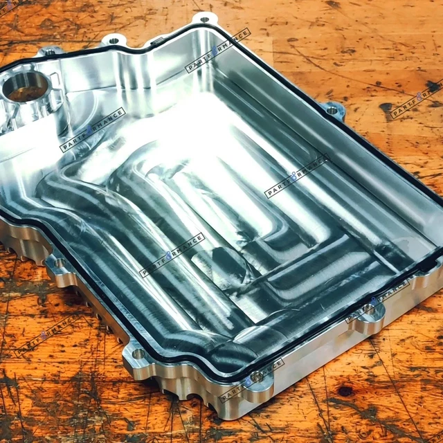 MITSUBISHI EVO X SST Transmission gearbox cooler oil pan sump Billet