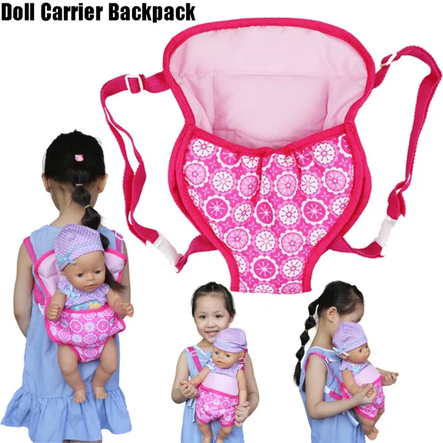 Baby Doll Carrier Backpack Accessories Front Back Sleeping Bag Girl Straps