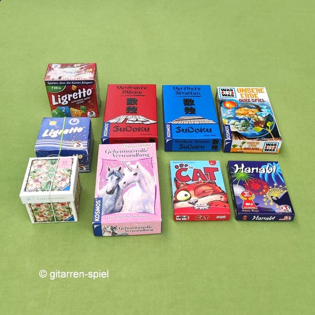 9 giochi da portare dall'8 anni completi top! Ligretto, Il gatto, Hanabi, La nostra terra
