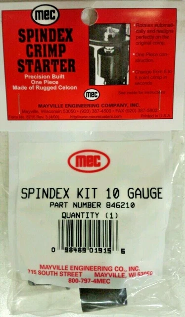 Mec Reloader Crimp Starter Spindex Kit (16 Ga 6 & 8 Point NIB