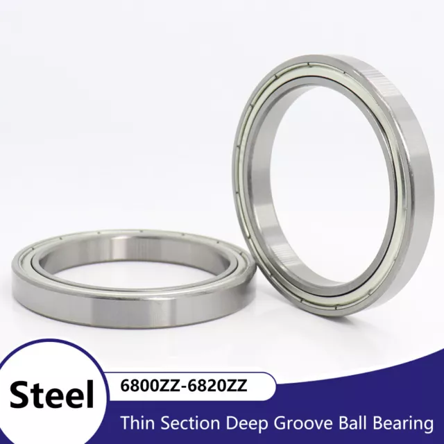 6800ZZ-6820ZZ Thin Section high performance Cartridge Deep Groove Ball Bearing