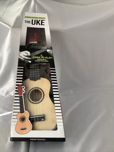 NIP PROTOCOL 21" Classic Soprano UKE Ukulele 4 String Mini Poplar Beginner NOS