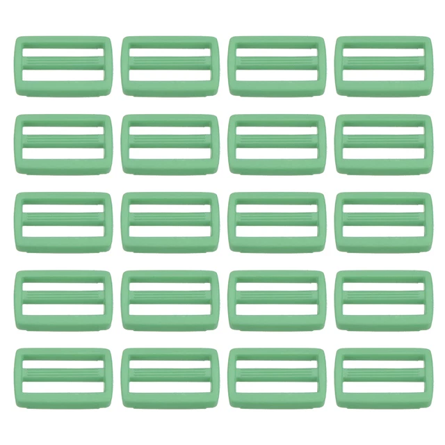Paquete de 5/8" 100 hebillas deslizantes Tri-Glide correa cierre correa verde