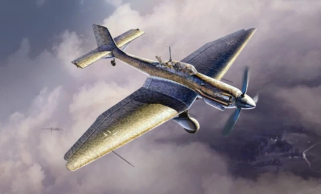 Model vehicles Kit Of Mount aircraft Italeri Ju 87 D-5 Stuka Kit 1:48