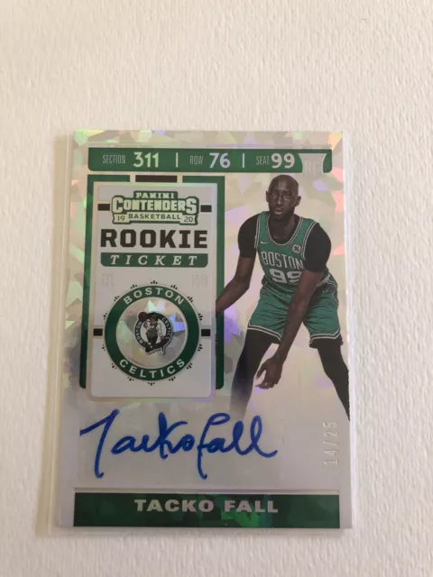 Tacko Fall Cracked Ice /25 Rookie Ticket Basketball Card