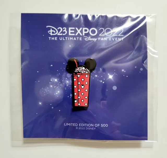 🔥 RARE! D23 Expo 2022 LIMITED EDITION /500 Pin Mickey Minnie Tumbler Corkcicle