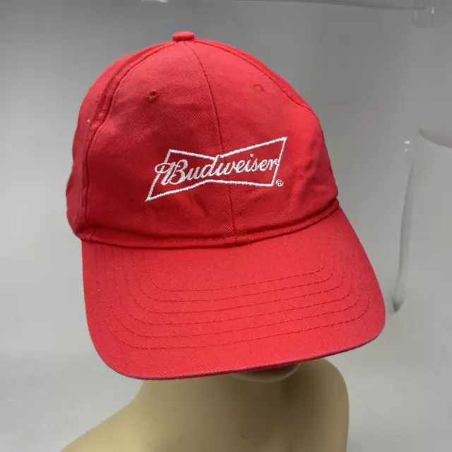 Gorra de béisbol Budweiser roja ajustable, este Bud's for You Emborded Trucker