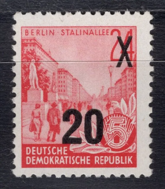 DDR 1954, Nr. 439 a II g XI, Urdruckmarke, postfrisch mit Fotoattest