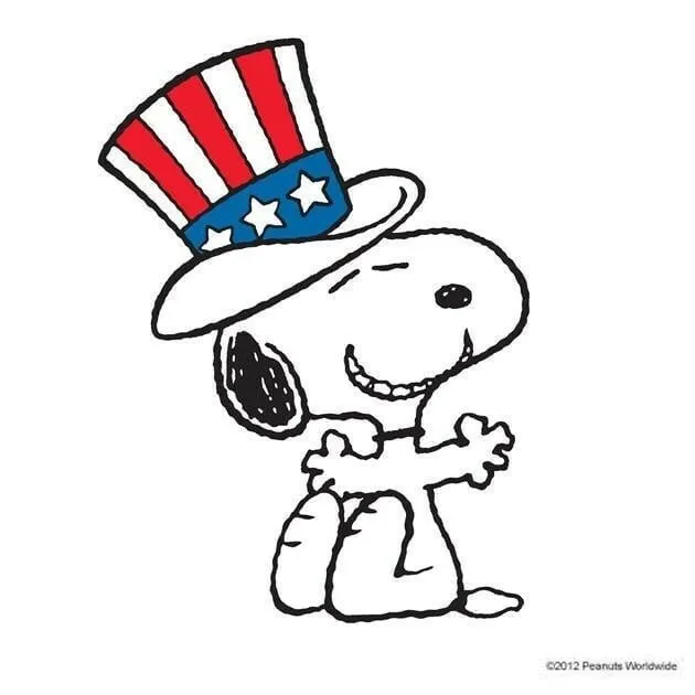 Snoopy con sombrero patriótico metal troquel corte fabricación de tarjetas álbum de recortes artesanales troqueles 