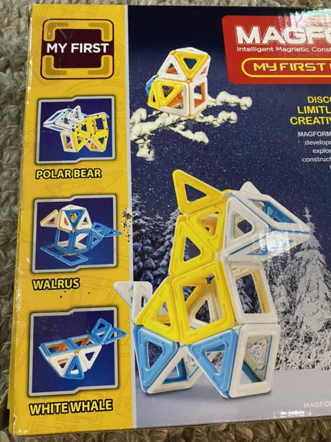 Magformers My First Ice World Set 30 Pieces open box. EUC.
