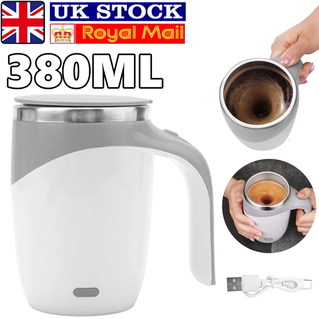 Automatic Stirring Magnetic Mug Stainless Steel Coffee Milk Electric Mixing Cup