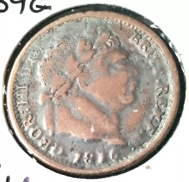 King Georgius Iii Shilling 1/- Coin Could Be A Copy ( 1816 ) Fine Cond Ref Aj232