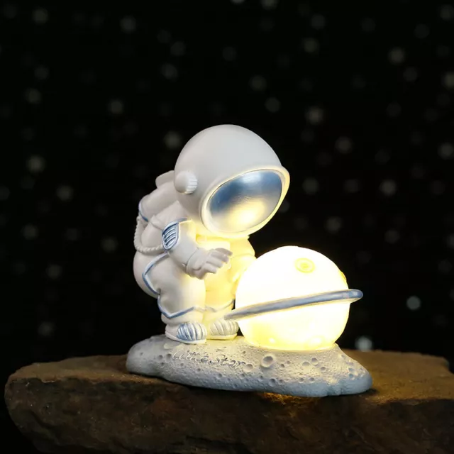 Modern Minimalist Astronaut Star Light Resin Figurine Home Decoration Boy
