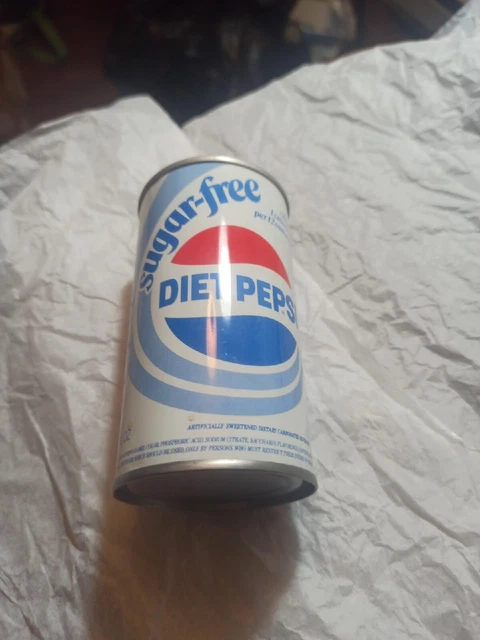 Vintage Sugar-Free Diet Pepsi Cola Aluminum Can Pull Tab Top