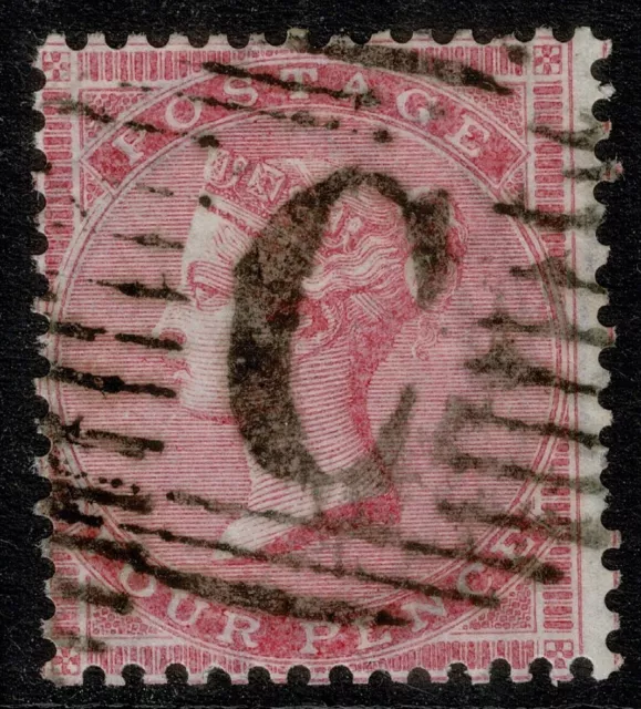 1857 GB Used Abroad Constantinople 'C' 4d Rose SG66a/Z90 VFU Cat. £150.00