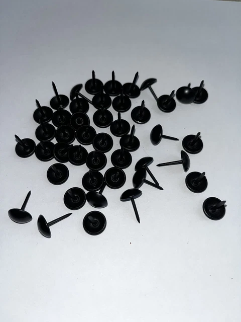 Tapicería Pines Tachuelas Uñas Sofá Decorativo Tachuelas Artesanales Negro Mate Paquete De 200