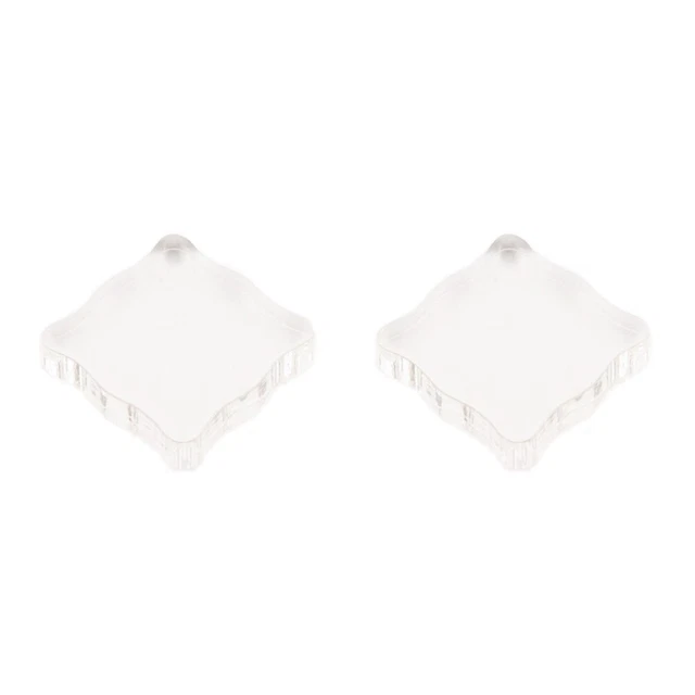 2 Pieces Clear Stamp Handle Rubber Stamp Square Handle Stamping