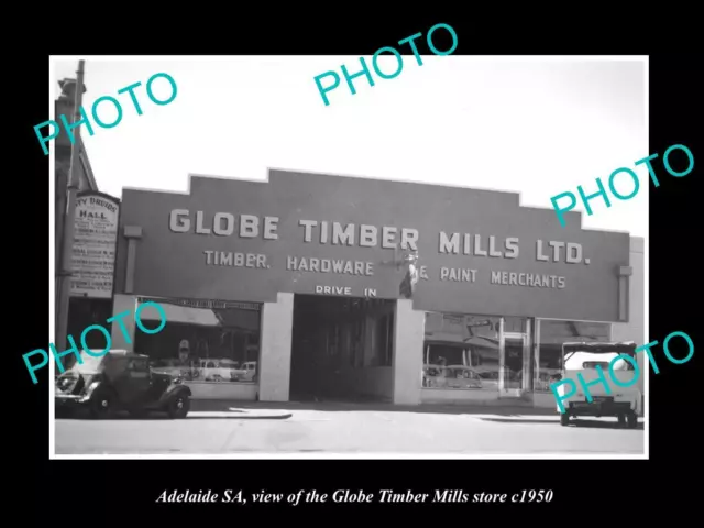 Old Large Historic Photo Of Adelaide South Australia The Globe Timber Mill 1950