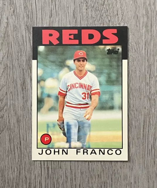1986 MLB TOPPS 'Tiffany' Baseball John Franco 54 Cincinnati Reds