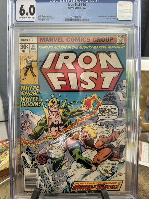 Iron Fist #14 - CGC 6.0 - 1st Appearance of Sabretooth - Marvel Comics 1977