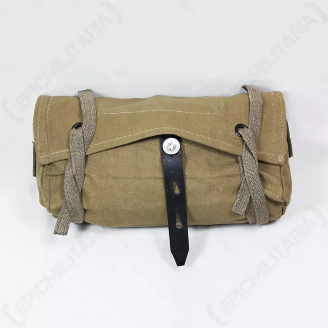 WW2 German Khaki A-Frame Canvas Combat Bag - Reproduction Army DAK Beutel Sack