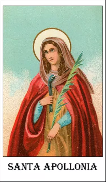 SANTINO HOLY CARD SANTA APOLLONIA n 1