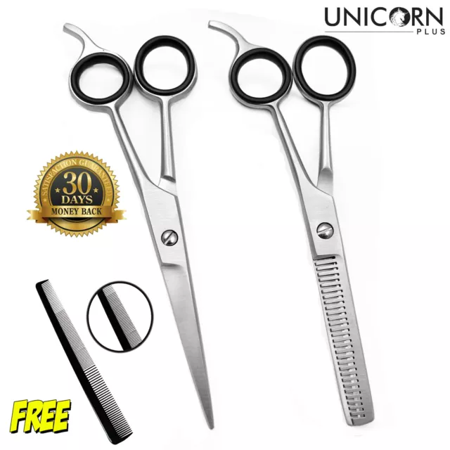 6.5" Professional Hairdressing Scissors Set Barber Hair Cutting Thinning Shears