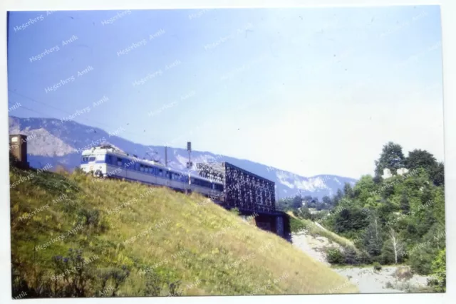 PE Foto Eisenbahn ÖBB BBÖ E-Lok Triebwagen 4030.317 Arnoldstein 3.8.1984 (A944)