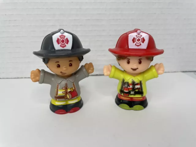 Fisher Price Little People Helping Others Fire Truck Firefighter Figure Girl Boy