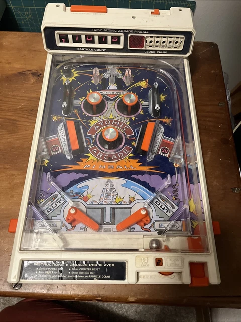 Vintage 1979 TOMY Atomic Arcade Pin Ball Electronic Game | Original Box