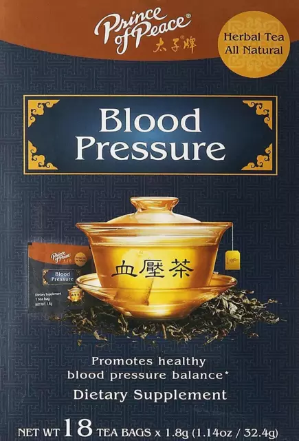 Blood Pressure Tea by Prince of Peace, 18 tea bags 1 pack