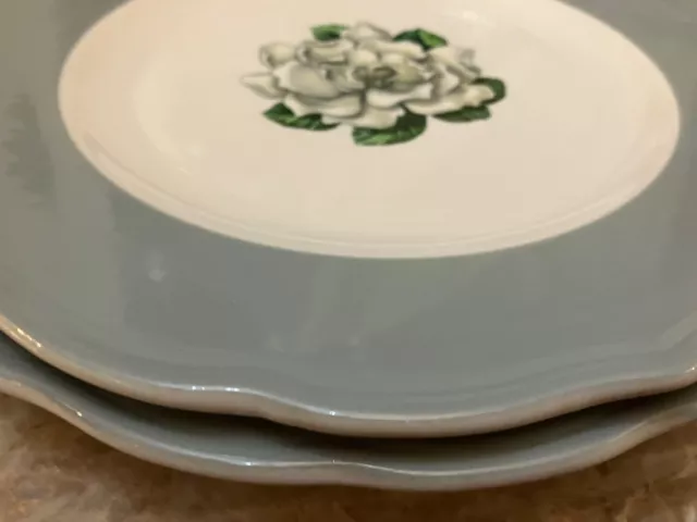 Syracuse China  One Dorothy Draper Dinner Plate Railroad / Hotel ? Two Available 2