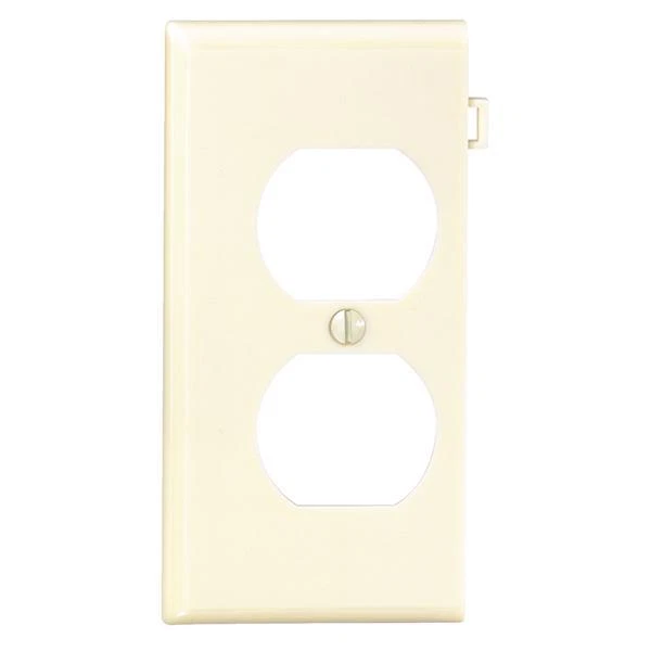 20-Leviton Ivory Duplex Sectional Outlet Wall Plate Cover End Panel 924-0PSE8-I