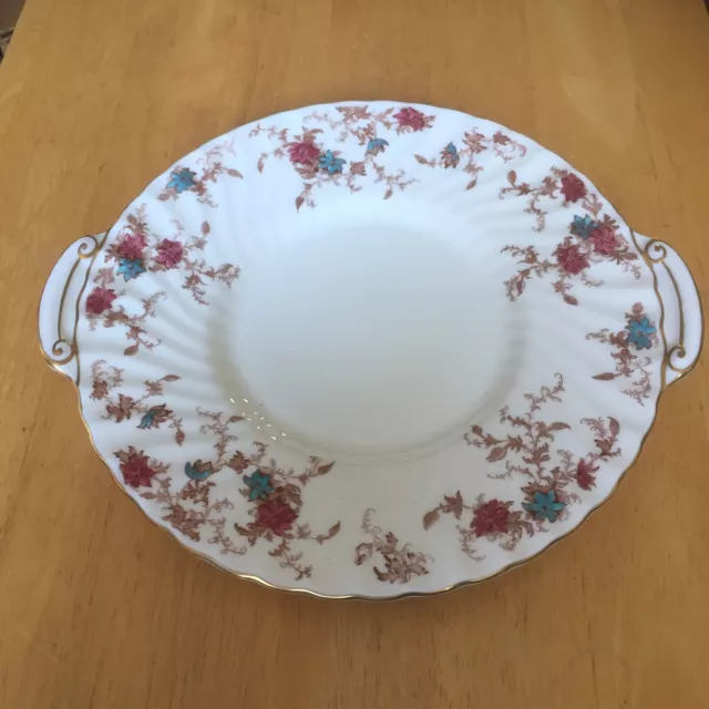 Minton Ancestral ( 1  Eared Cake Plate 1st Quality )