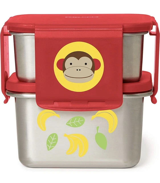 Skip Hop Zoo Stainless Steel Lunch Kit - Monkey
