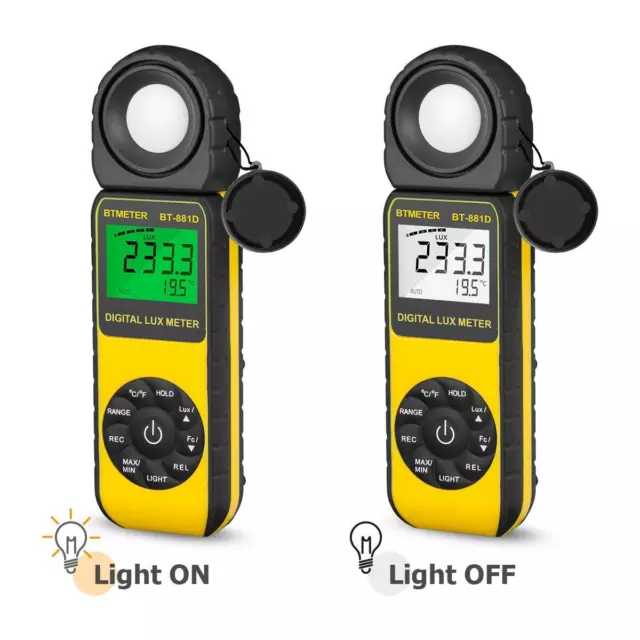 Digital Tragbare Photometer Luxmeter Belichtungsmesser Beleuchtungsstärke Licht 3