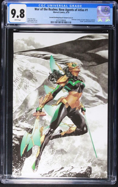 War of the Realms: New Agents of Atlas 1 CGC 9.8 Second Printing/Suayan Variant