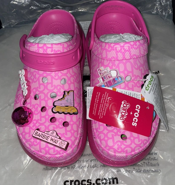 LIMITED CROCS X Barbie The Movie Mega Crush Clog Electric Pink Women's