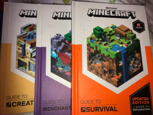 MOJANG MINECRAFT HOW TO GUIDE COLLECTION VGC/ As New- free delivery-RRP £29.97