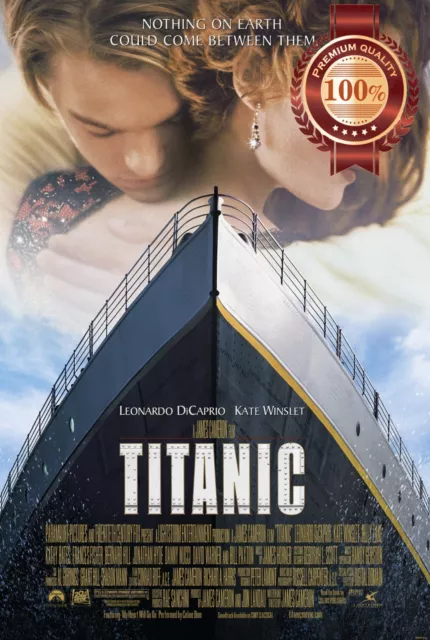 TITANIC ORIGINAL 1997 90s FILM OFFICIAL CINEMA MOVIE PRINT PREMIUM POSTER