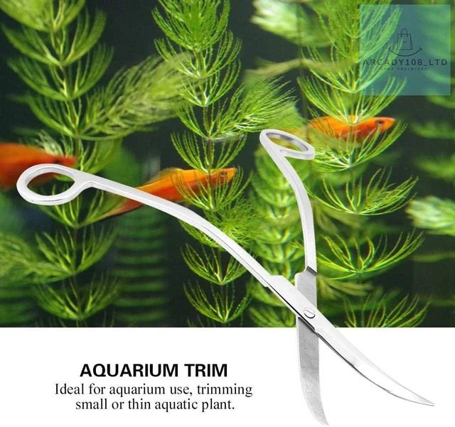 Aquarium Plant Scissors Stainless Steel Wave Scissors Curved Scissors Aquarium 2