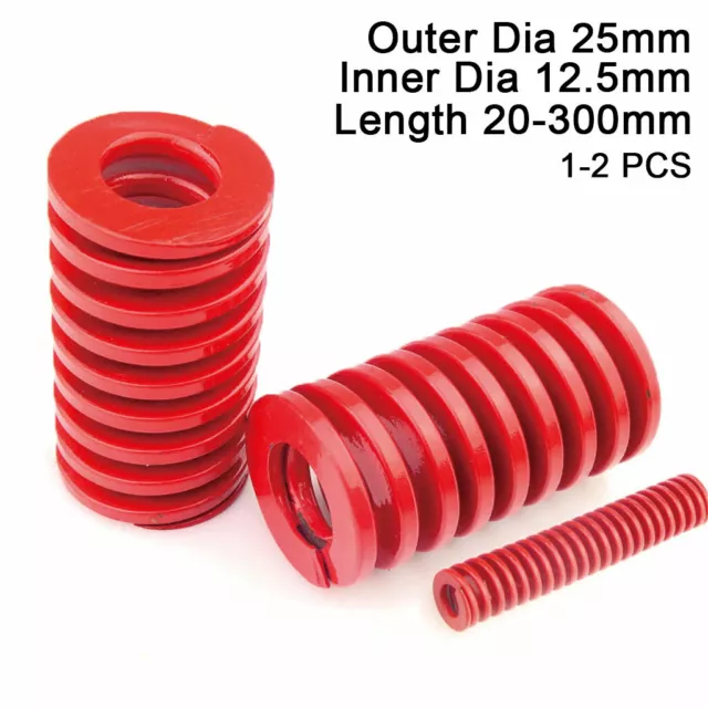 25mm OD Red Medium Load Compression Stamping Mould Die Spring 12.5mm ID All Size