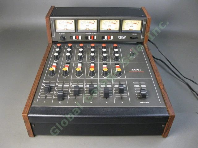 TEAC MODEL 2A Multitrack Series Audio Mixer & MB-20 Meter Bridge